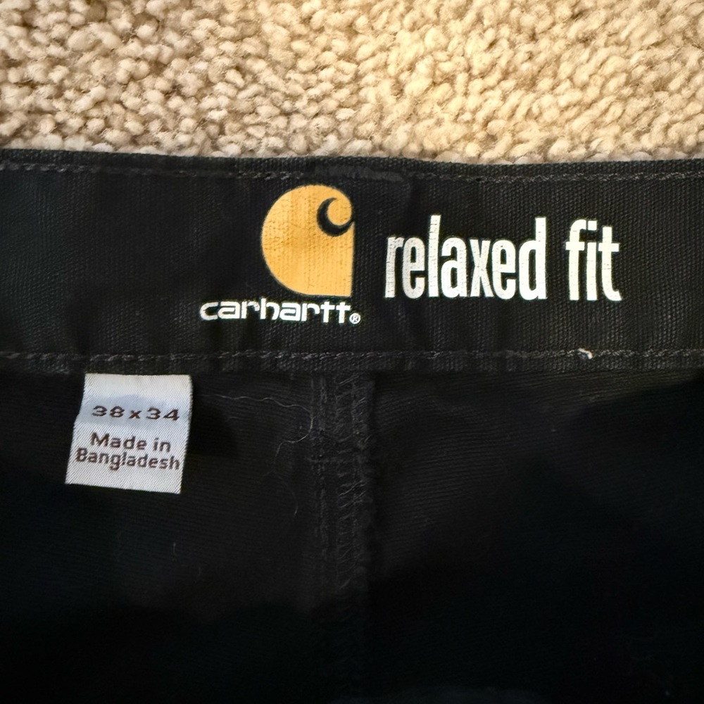 Carhartt Relaxed Rigby Dungaree Work Pants 38x34 - Picture 3 of 4